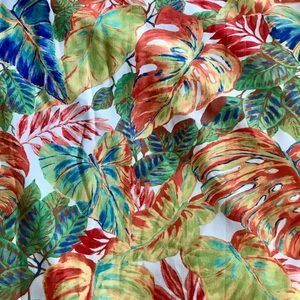 Outdoor Privacy Curtains Colorful Tropical Theme 90” Indoor Too! NEW